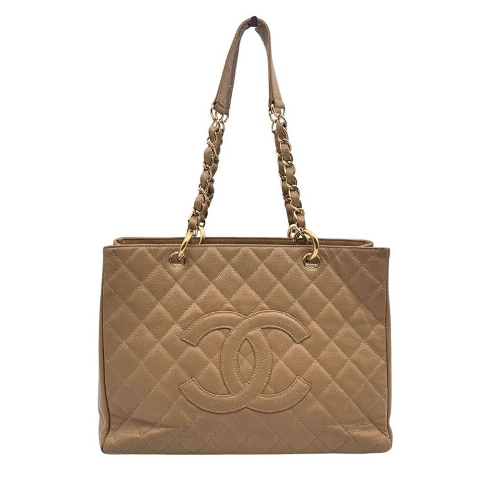 Chanel Leather Tote Bag Grand shopping